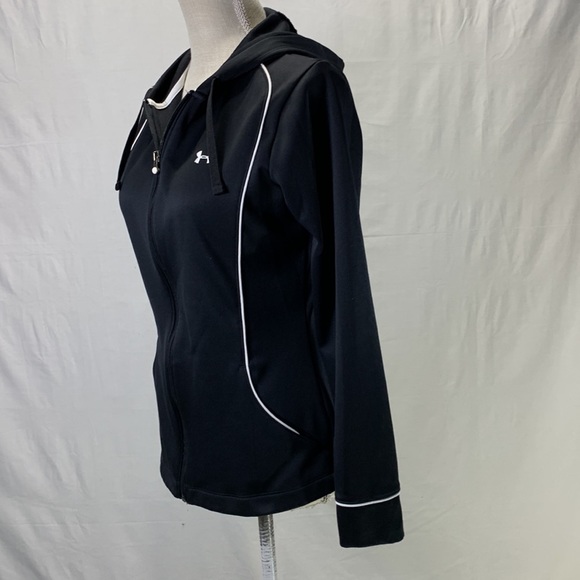 Under Armour Full Zip All Season Gear Black Hoodie Size Small - Picture 6 of 16